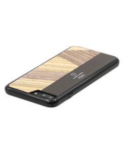 Echt Holz Echt Leder Schutz Hülle Case Braun für das iPhone 8 und iPhone 7 Plus