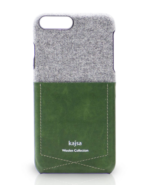 iPhone 8 Hülle Wolle Design Grün